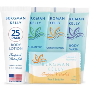 BERGMAN KELLY Hotel Amenities Set - 125 pc Travel Toiletries