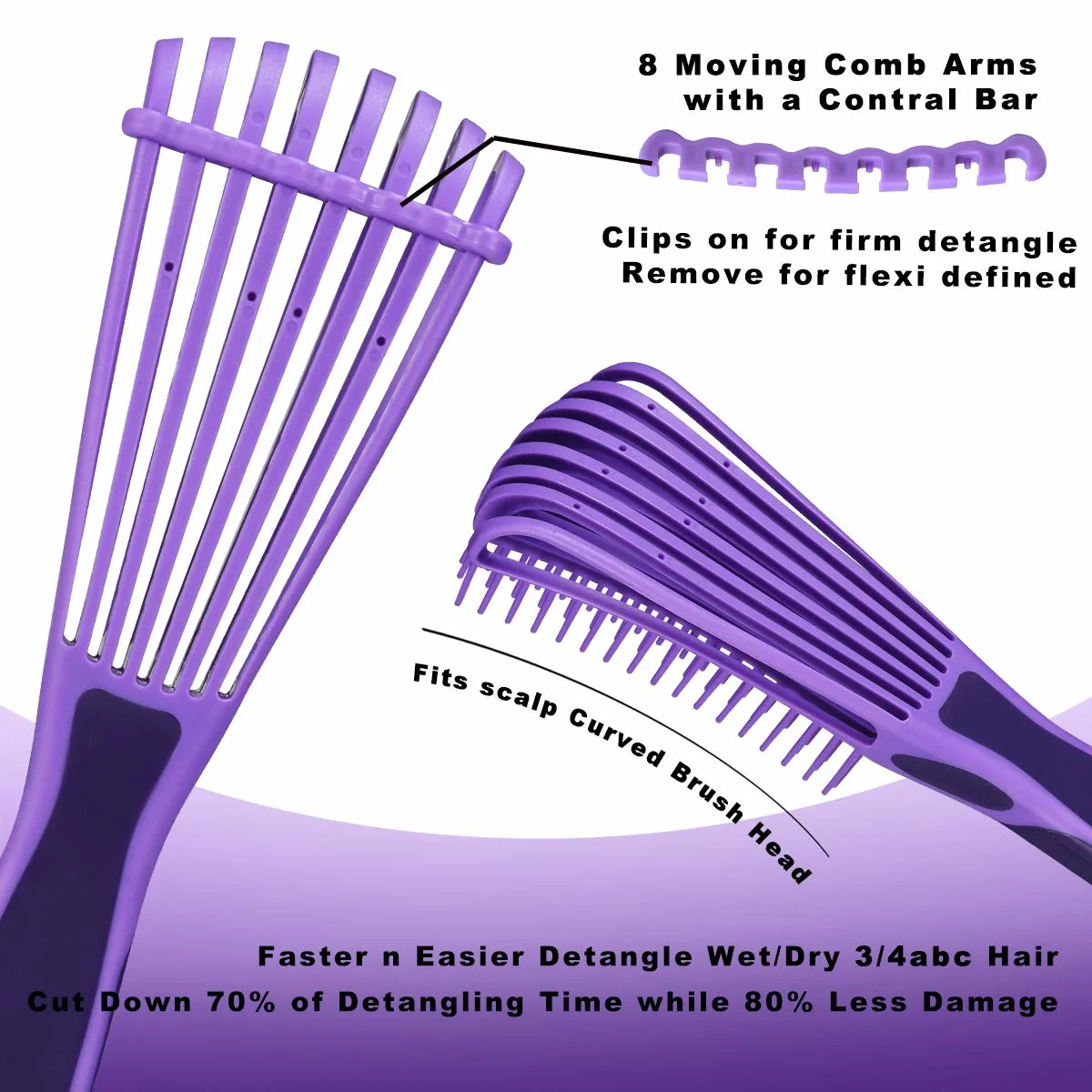 BESTOOL Detangling Brush for Natural Black Curly Hair - Image 2