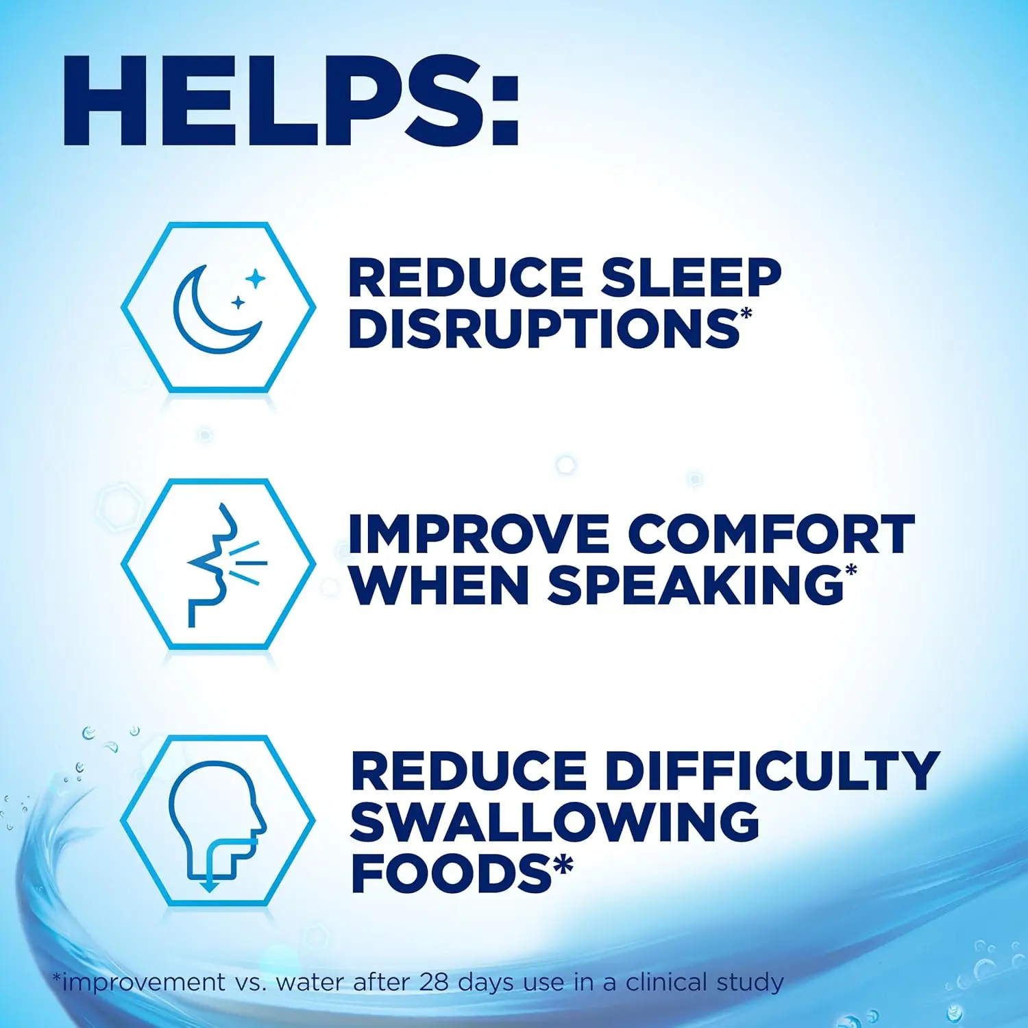 The biotène Dry Mouth Kit includes oral rinse, dry mouth spray, and moisturizing gel to provide relief from dry mouth symptoms, freshen breath, and protect oral tissues.