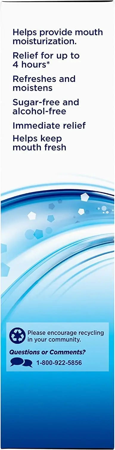 A 1.5 fluid ounce bottle of Biotène gentle mint moisturizing mouth spray, sugar-free, for dry mouth and fresh breath.