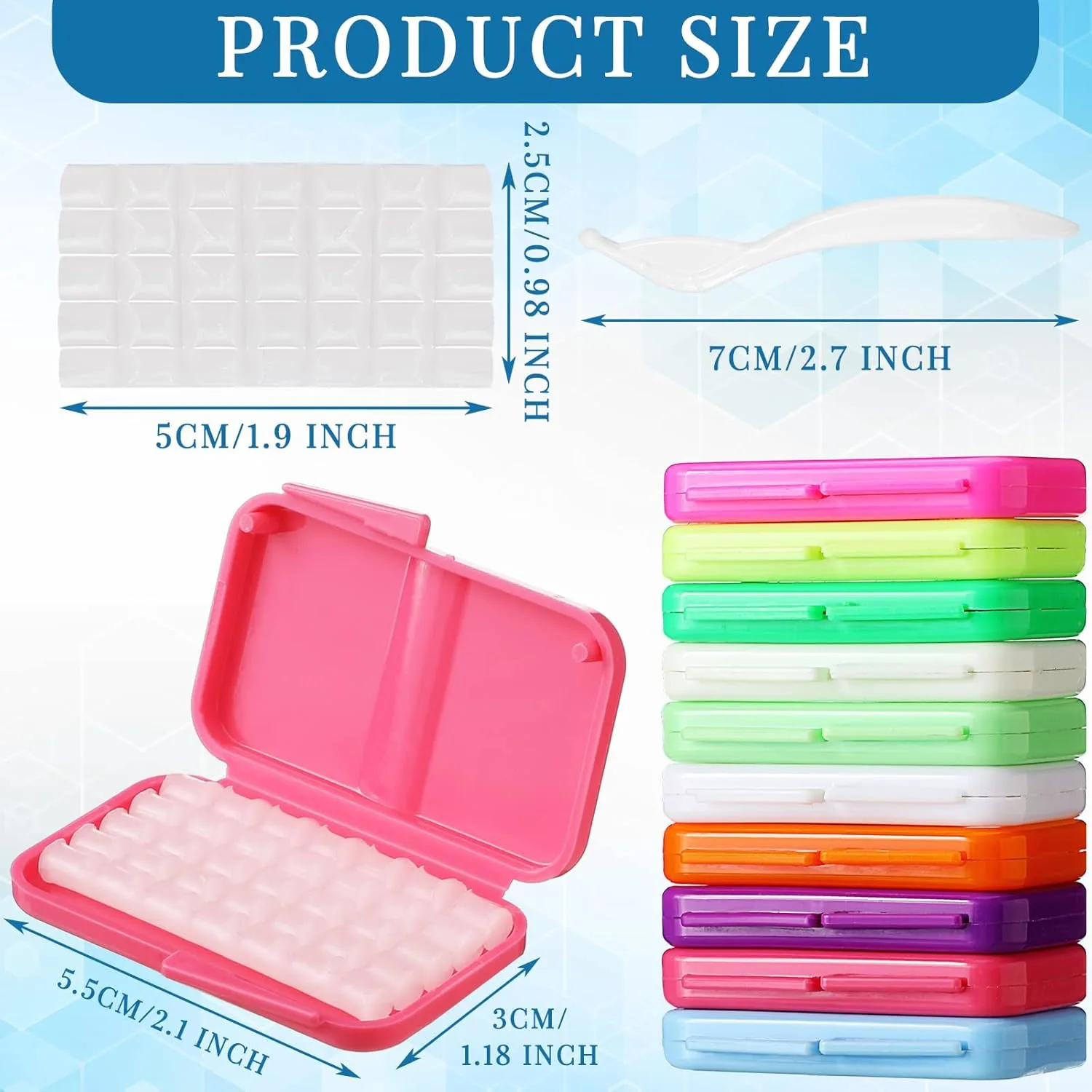 Braces Wax 24 Pack Orthodontic Wax Variety - Image 2