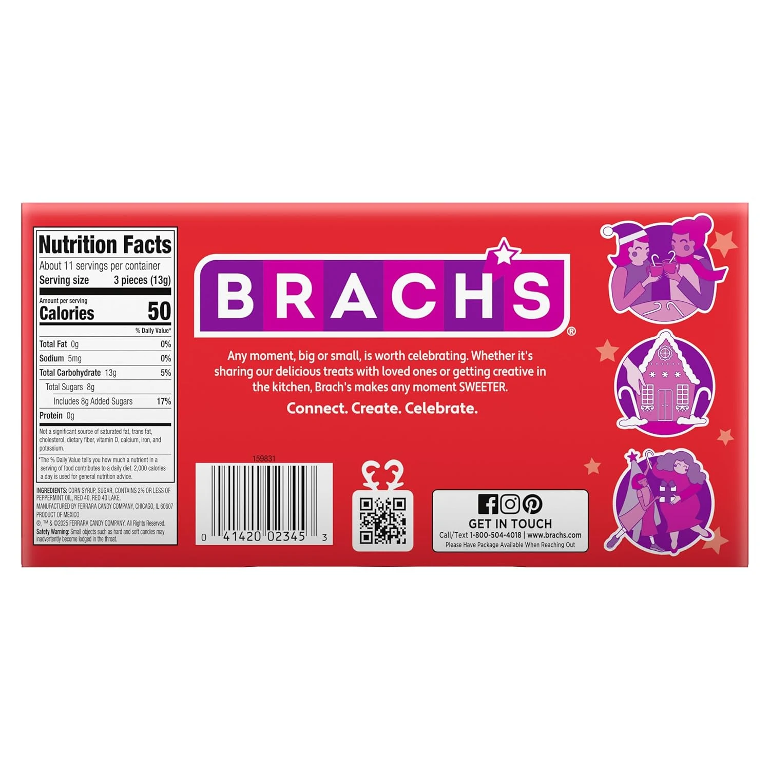 Brach's Mini Peppermint Candy Canes - 35 Count - Image 2