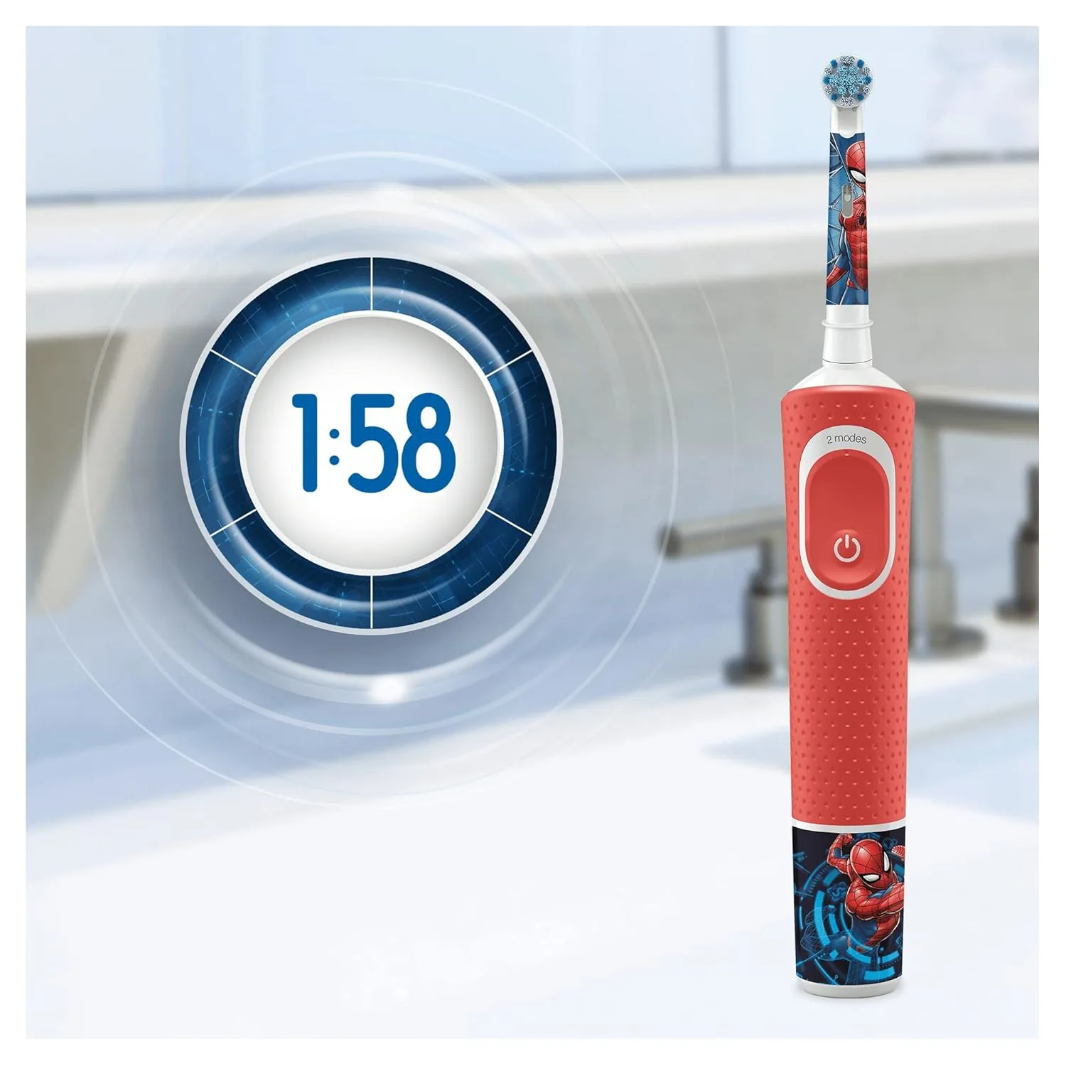 BRAUN Spiderman Replacement Brush Heads OralB - Image 3