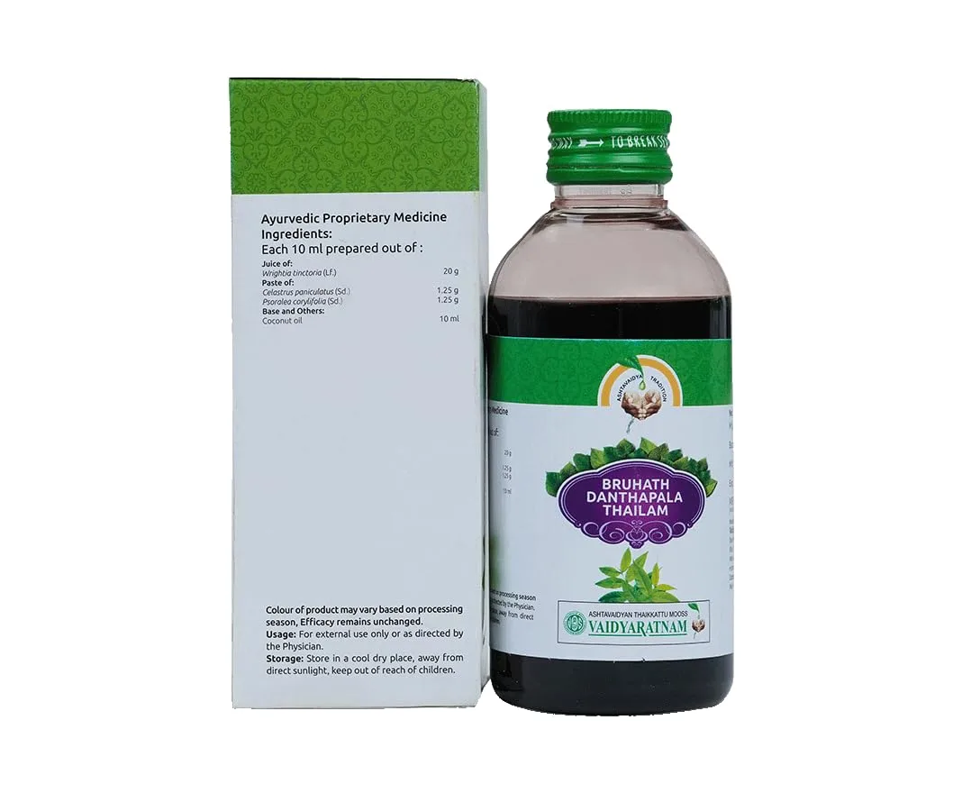 Vaidyaratnam Bruhath Danthapala Thailam 200ml - Image 2