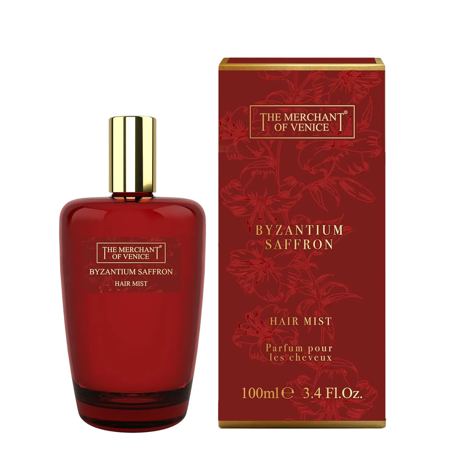 The Merchant Of Venice Byzantium Saffron hair mist gives hair a shine with its enticing scent and neutralizes bad smells.