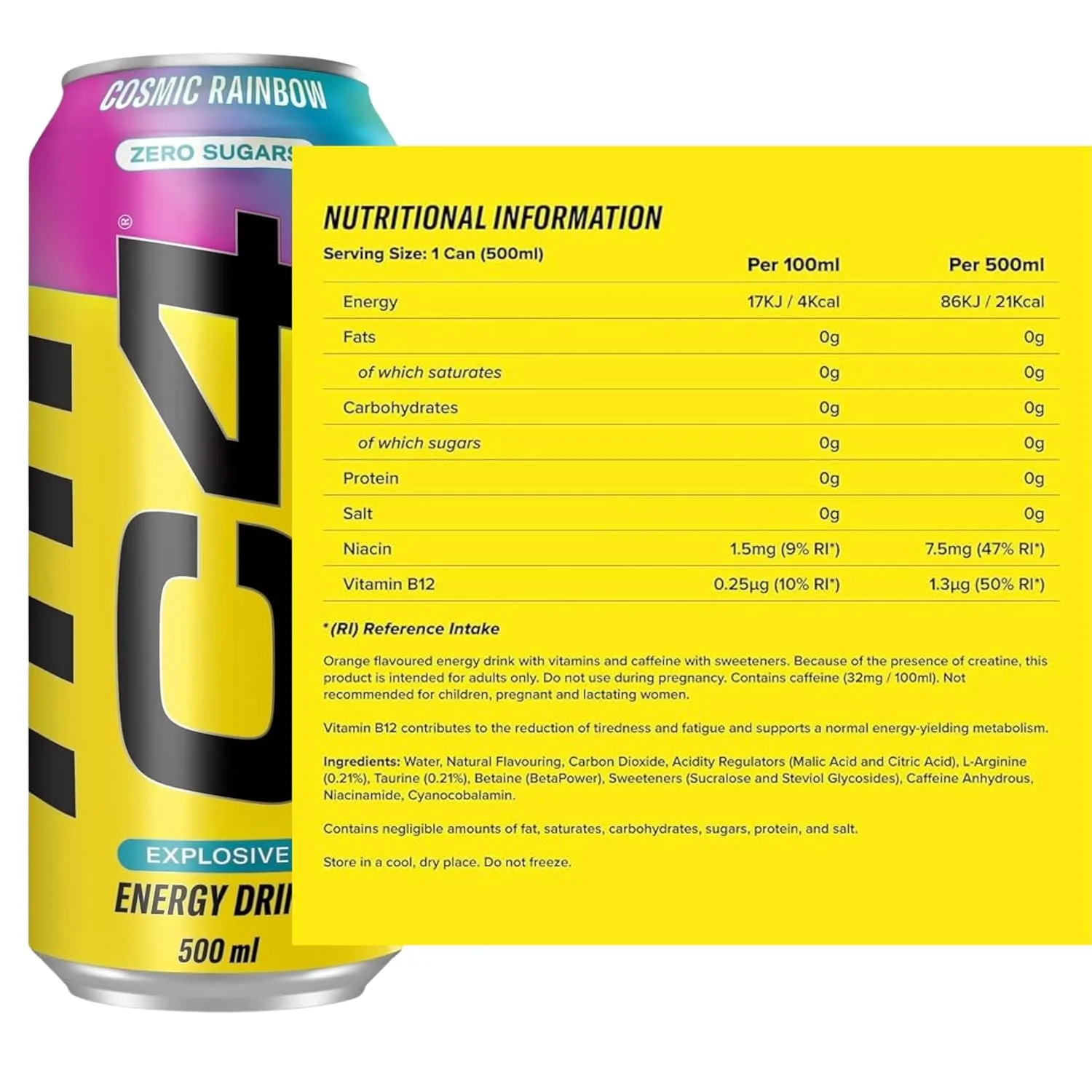 C4 Energy Drink - Explosive Zero Sugar Pre-Workout - Image 2