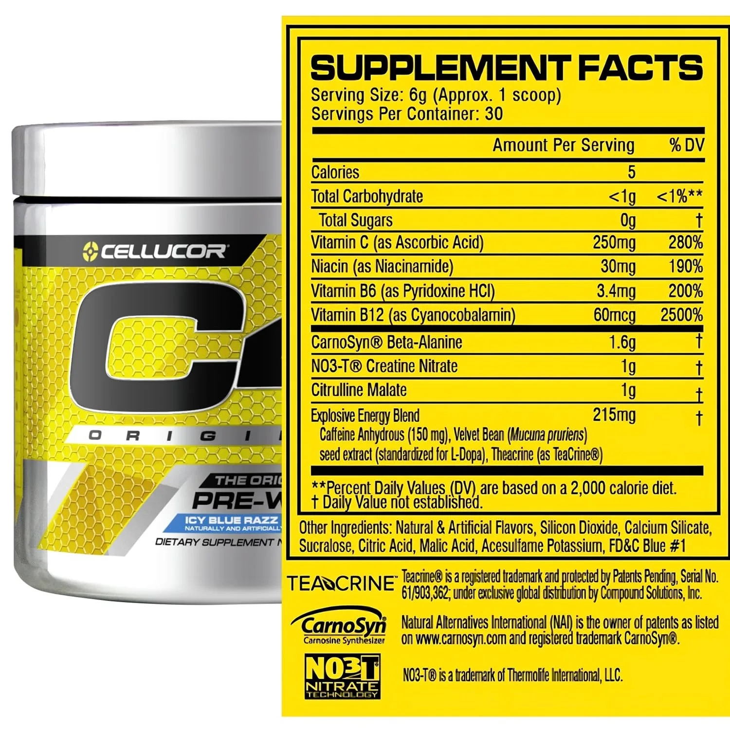 C4 Original Pre-Workout Icy Blue Razz - Image 2