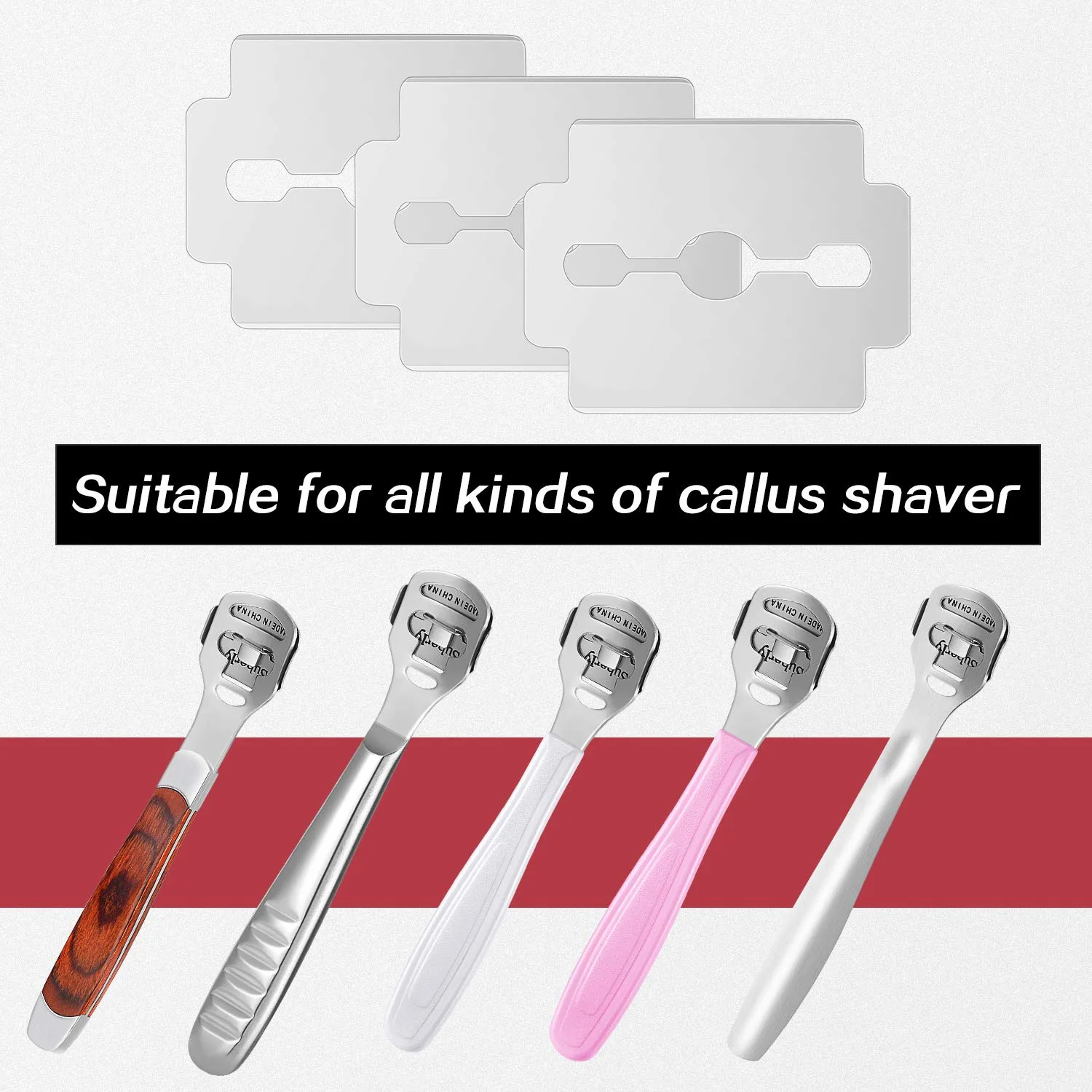 50 Callus Shaver Blades Corn Plane Replacement - Image 5