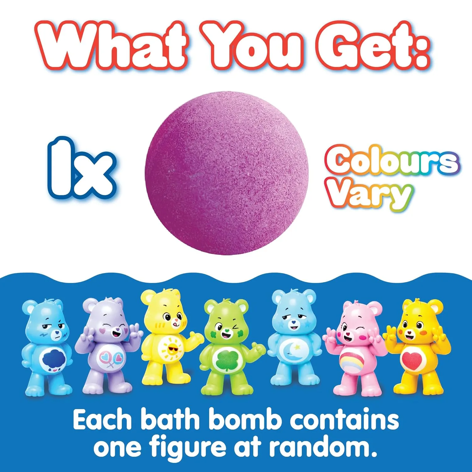 Large Care Bears Bath Bomb - Surprise Toy Inside! - Image 3