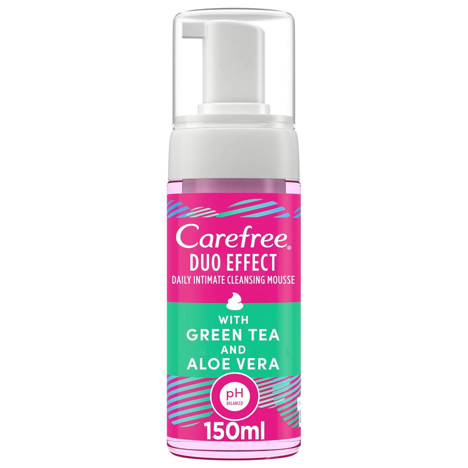 Carefree Intimate Cleansing Mousse Green Tea Aloe