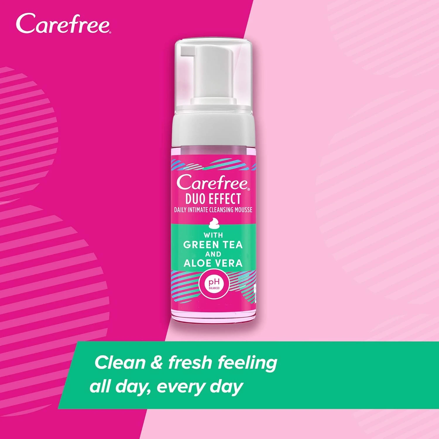 Carefree Intimate Cleansing Mousse Green Tea Aloe - Image 2