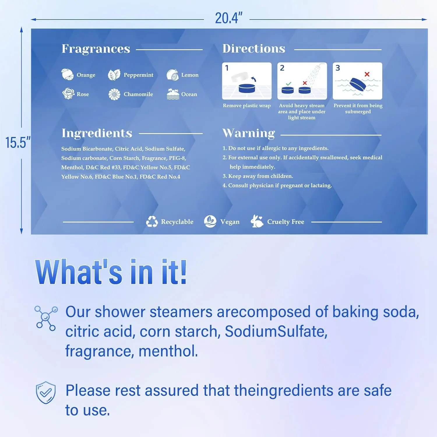 Cartoon shower steamers with six different scents offer a playful and aromatic shower experience, making a unique and thoughtful gift for women.