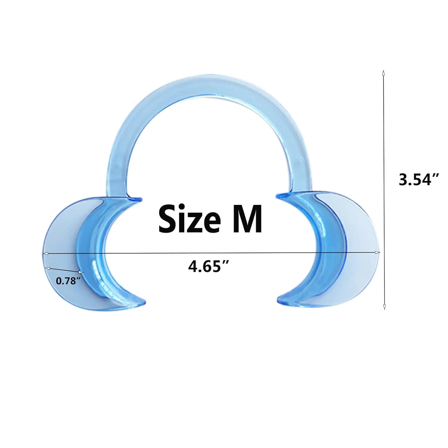 C-Shape Dental Cheek Retractor Mouth Opener - 10 Pack - Image 2