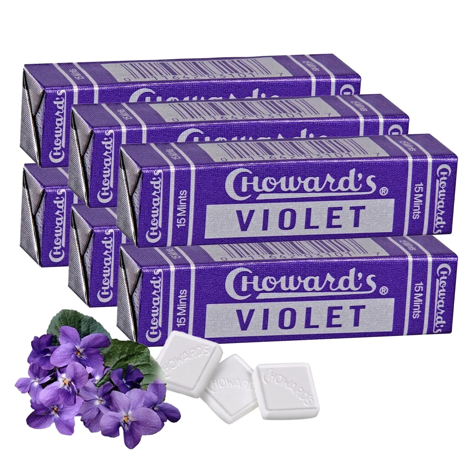 Choward's Violet Mints - 24 Count Pack