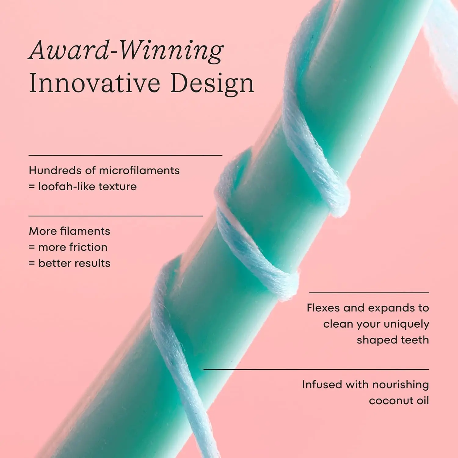 Mint flavored Cocofloss is dentist-designed with interwoven threads and coconut oil for a delightfully cleansing and bright smile.