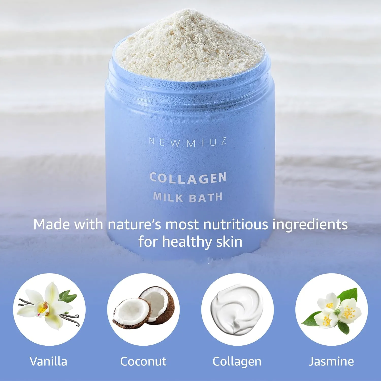 Collagen Milk Bath Soak - Coconut Vanilla Jasmine - Image 3