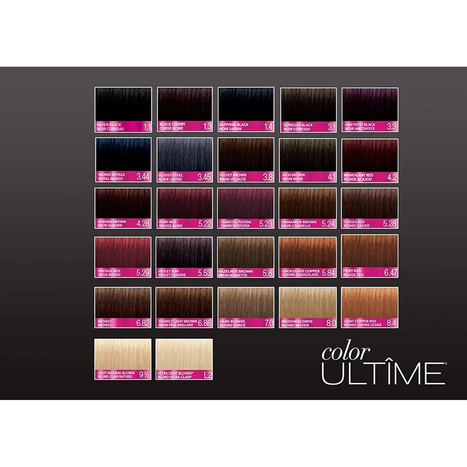 Schwarzkopf Color Ultime Sapphire Black hair color cream provides intense, fade-resistant color and lasting shine.