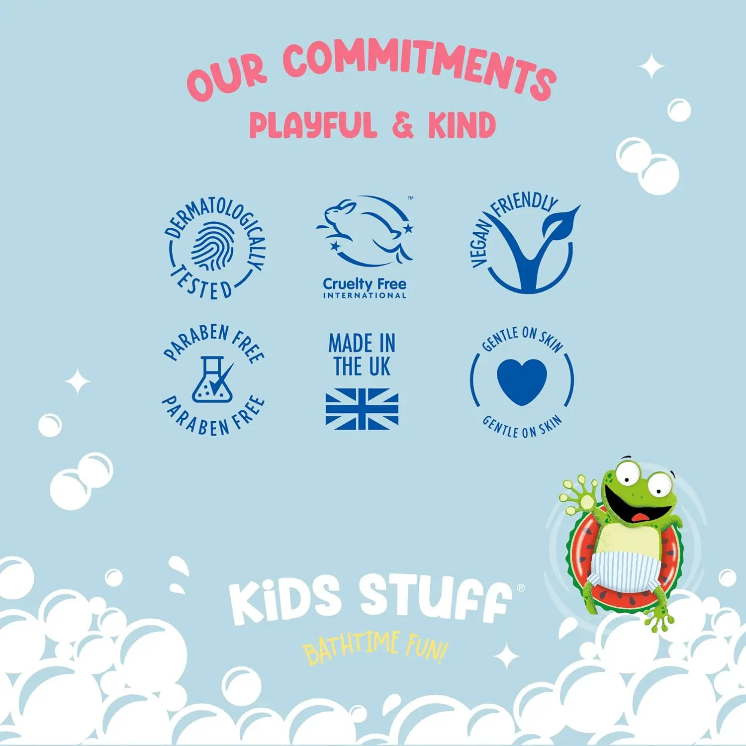 Kids Stuff Crazy Soap colour changing bubble bath transforms from red to blue in warm water, creating a fun and magical bath time experience for children.