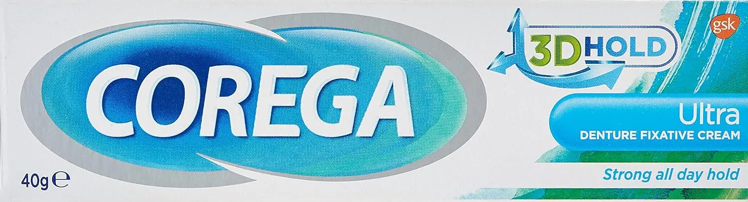Corega Denture Fixative Cream, Ultra, 40g - Image 2