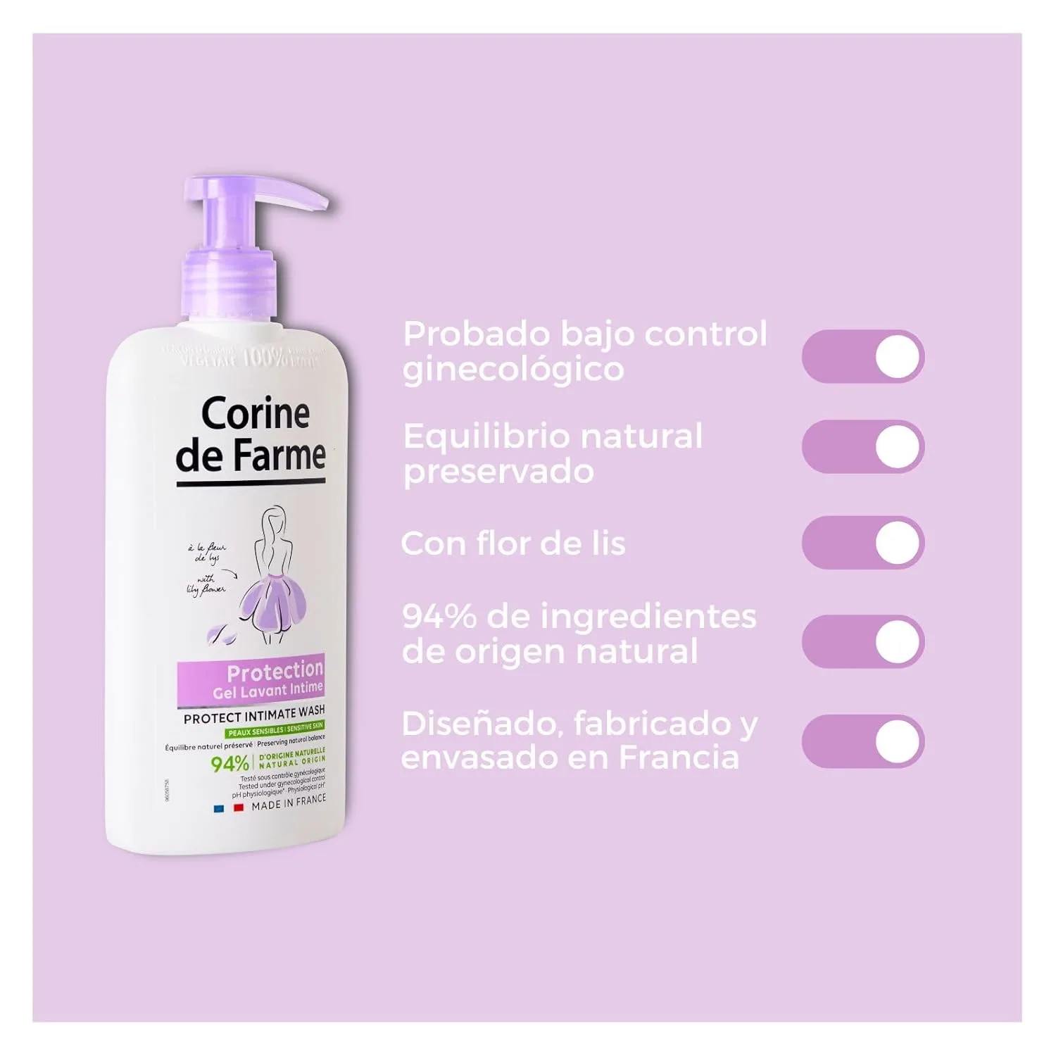 Corine de Farme Intimate Care Gel Lily Flower - Image 5