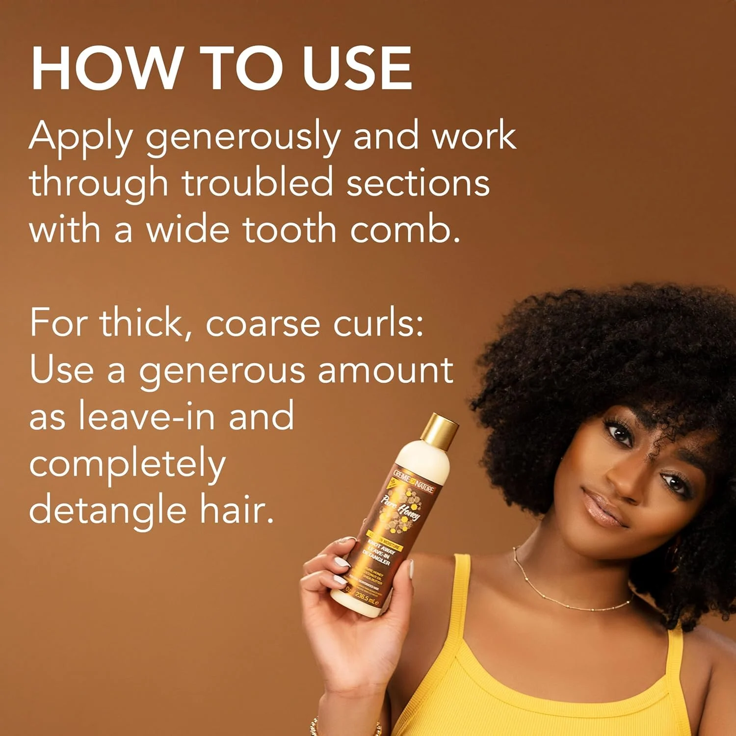 Crème of Nature Honey Leave-In Detangler - 8 Oz - Image 6