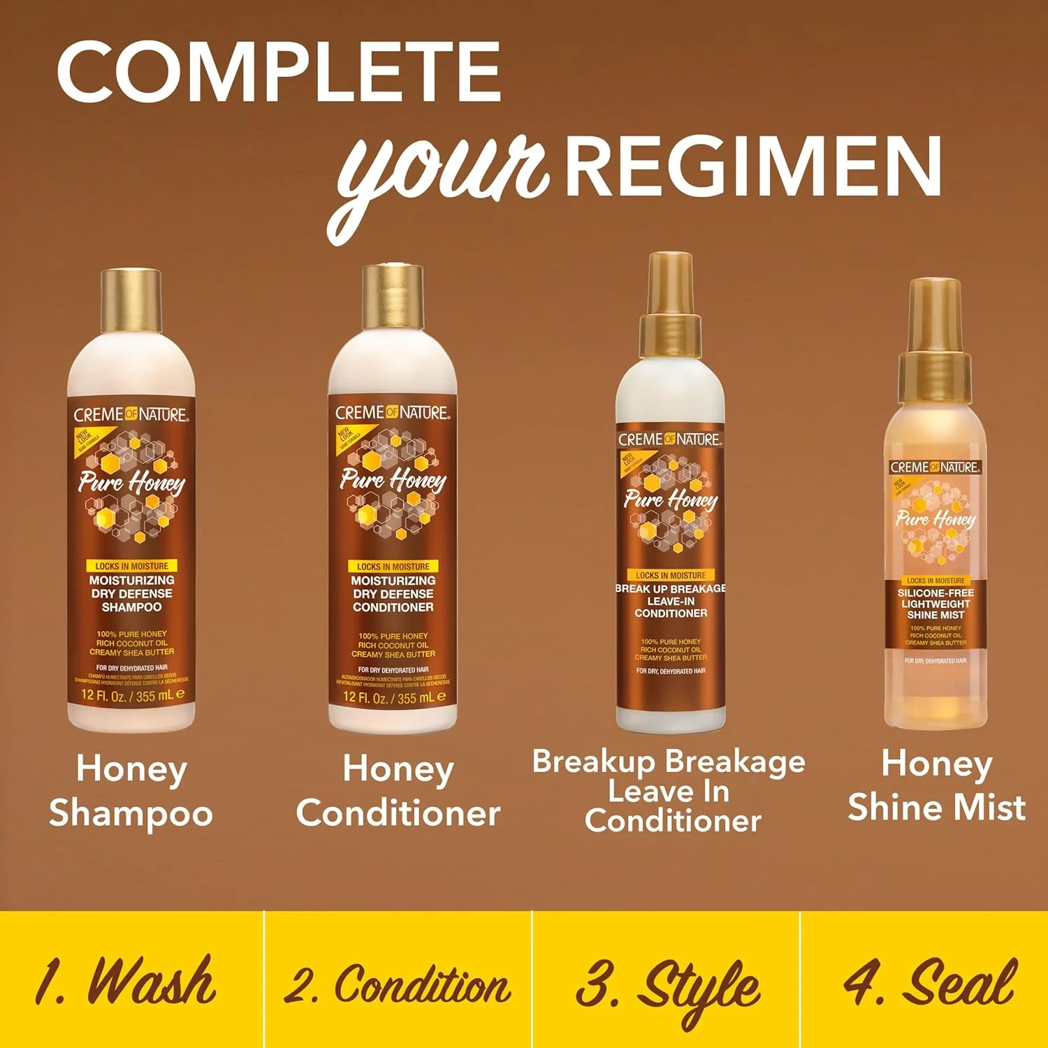 Crème of Nature Honey Leave-In Detangler - 8 Oz - Image 7