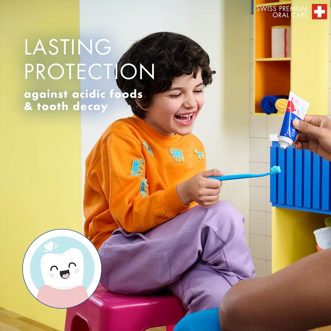 Curaprox Kids Strawberry Toothpaste | Fluoride Protection - Image 4