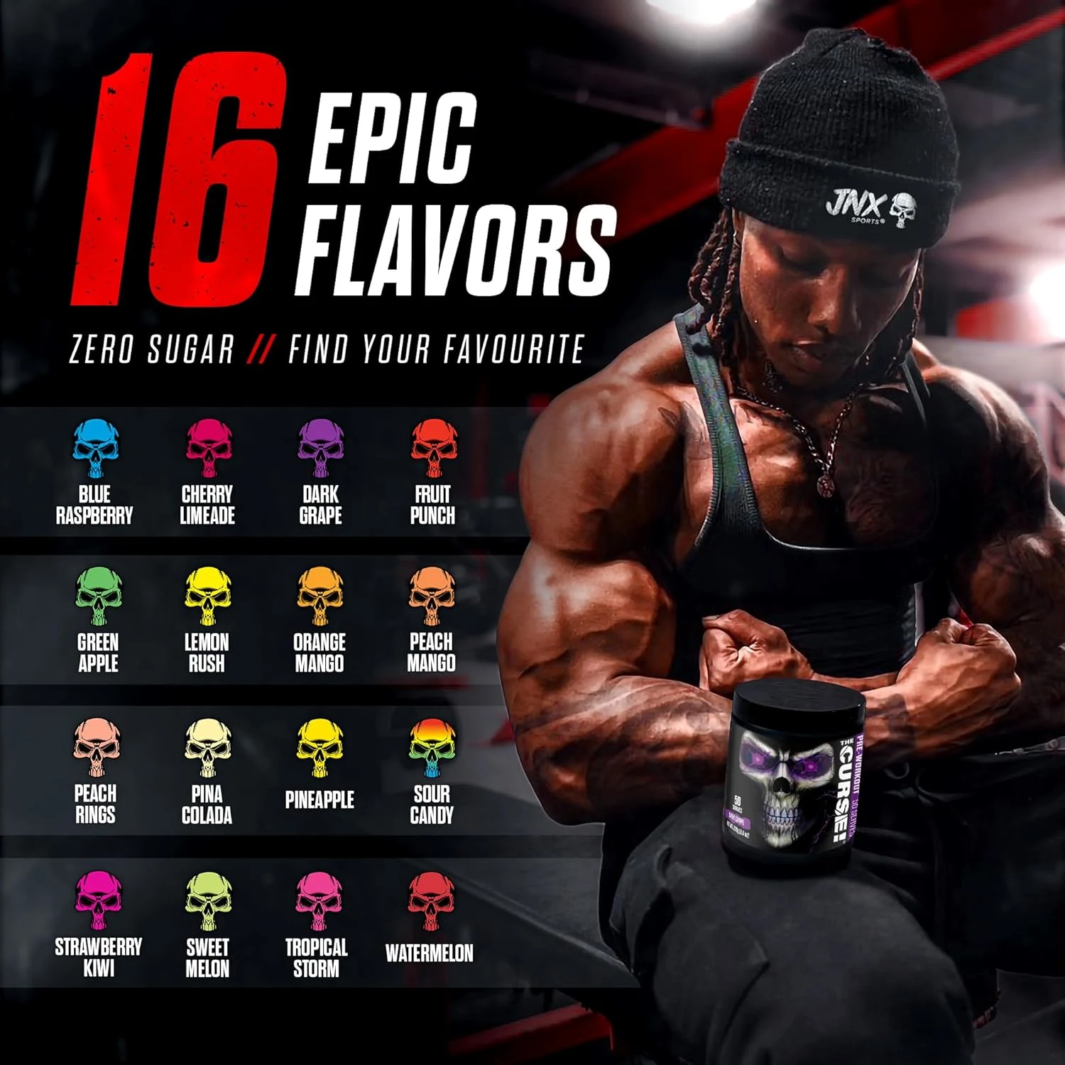 The Curse Pre Workout Blue Raspberry Ice - Image 6