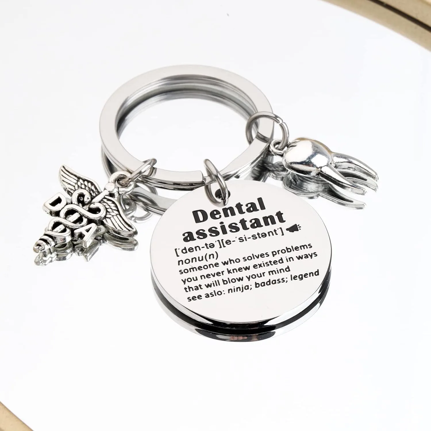 DA Gift Dental Assistant Keychain Dentist Hygienist Gift - Image 5