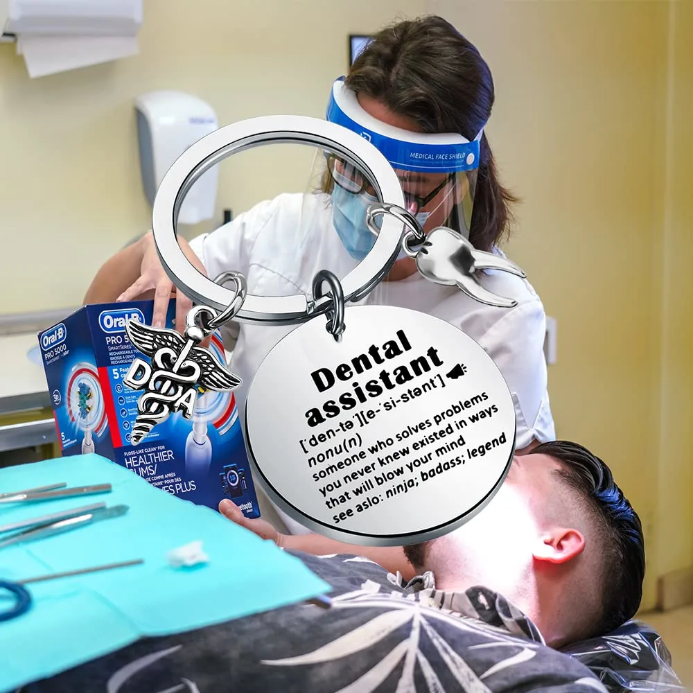 DA Gift Dental Assistant Keychain Dentist Hygienist Gift - Image 7