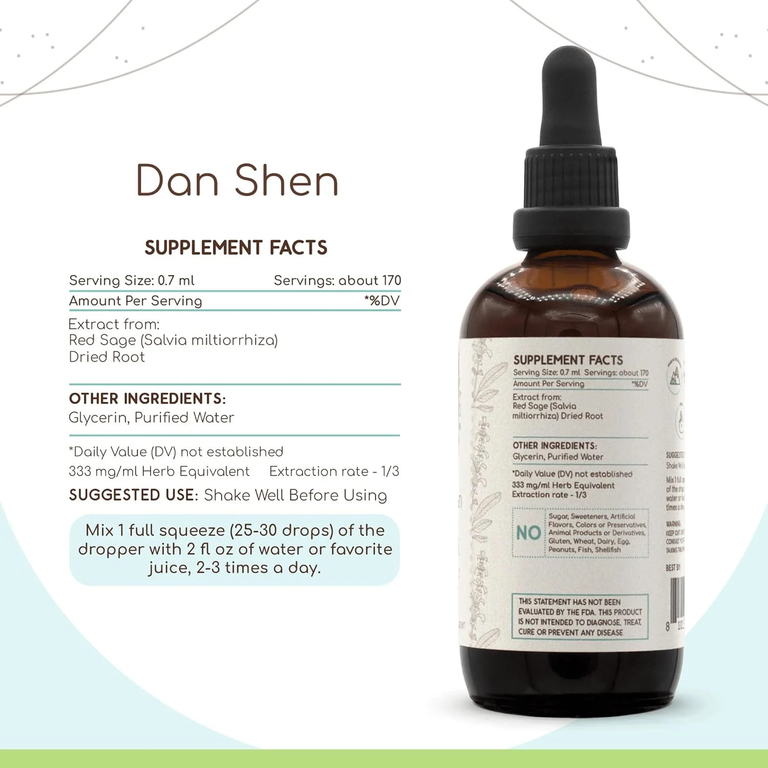 Dan Shen Extract - Organic Red Sage Tincture - Image 3