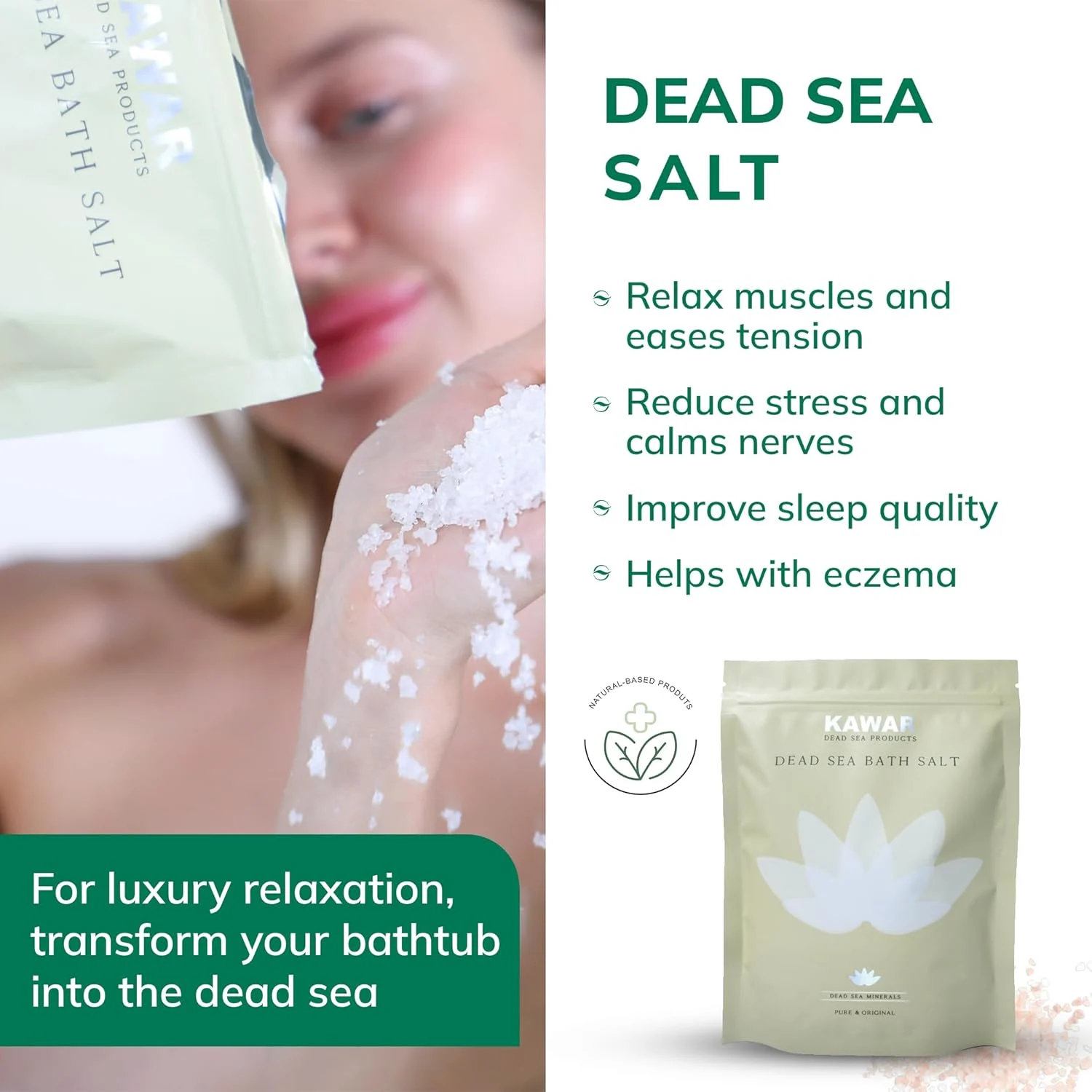 Dead Sea Salt Soak: Muscle Pain Relief & Relaxation - Image 3