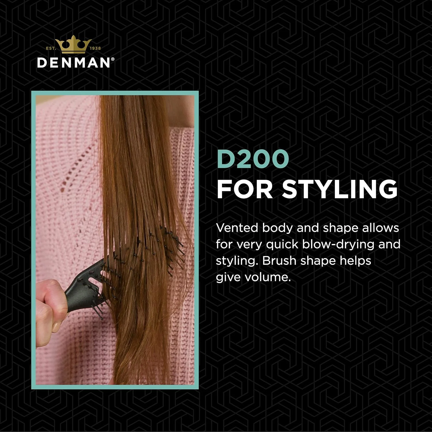 Denman Vent Brush - Blow Drying & Styling Hair - Image 4