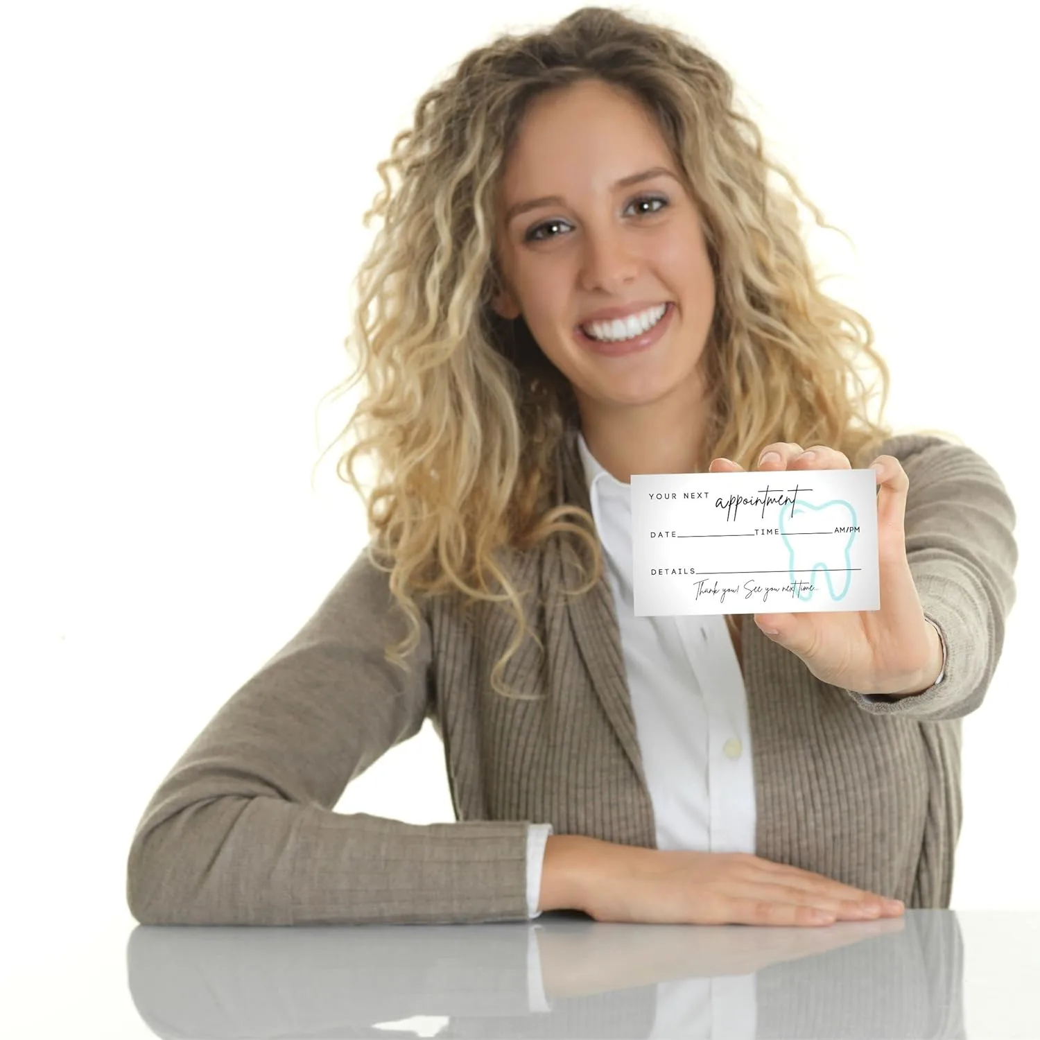 Dental Appointment Reminder Cards - 50 Minimalist Cards - Image 7