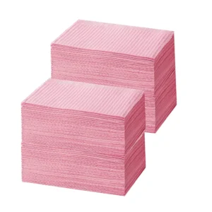 Disposable Dental Bibs Nail Art Table Mat Pink