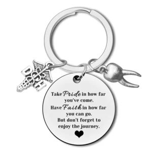 Dental Hygienist Gift Keychain Dentist Graduation