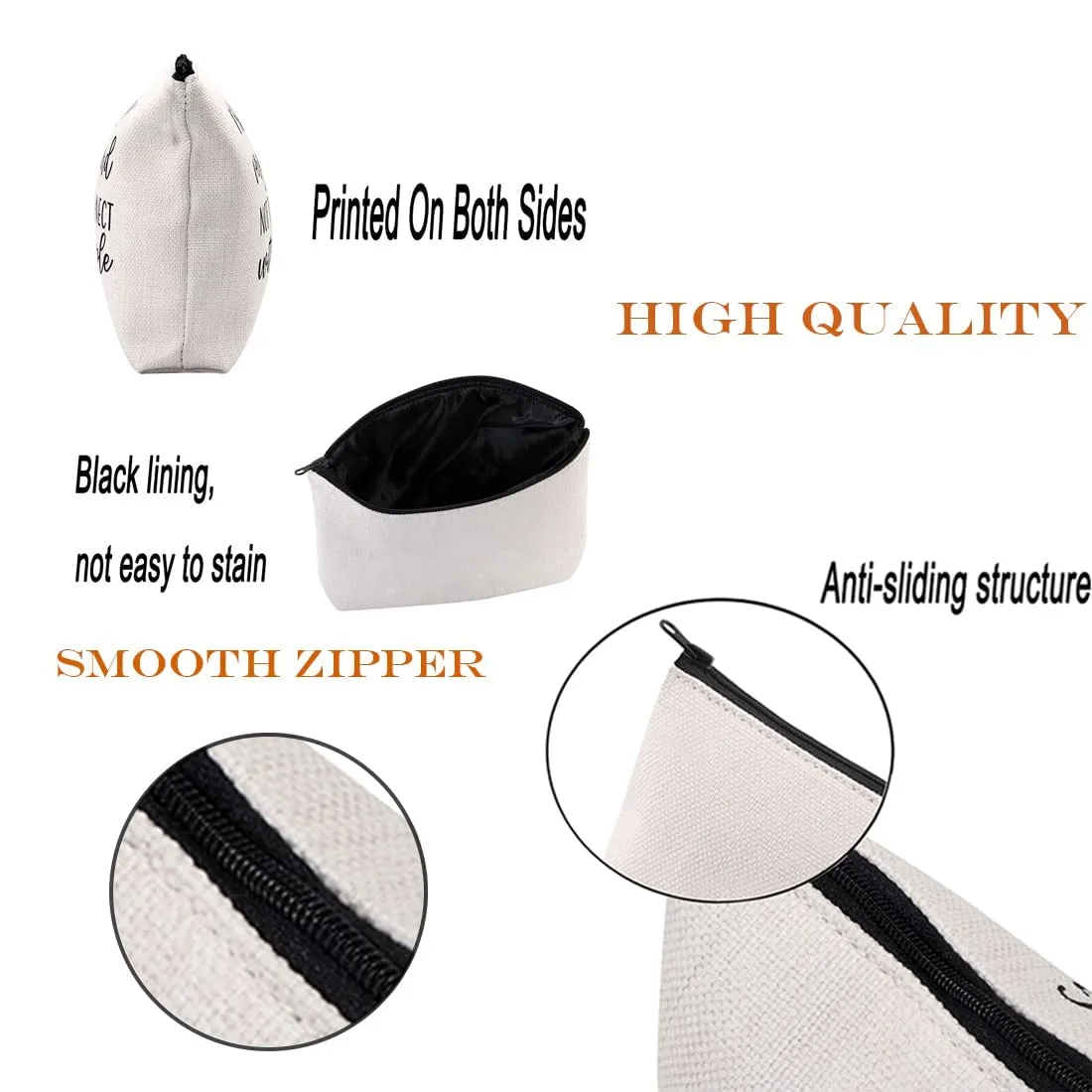 Dental Hygienist Gift Makeup Bag Save Teeth Cosmetic Bag - Image 6