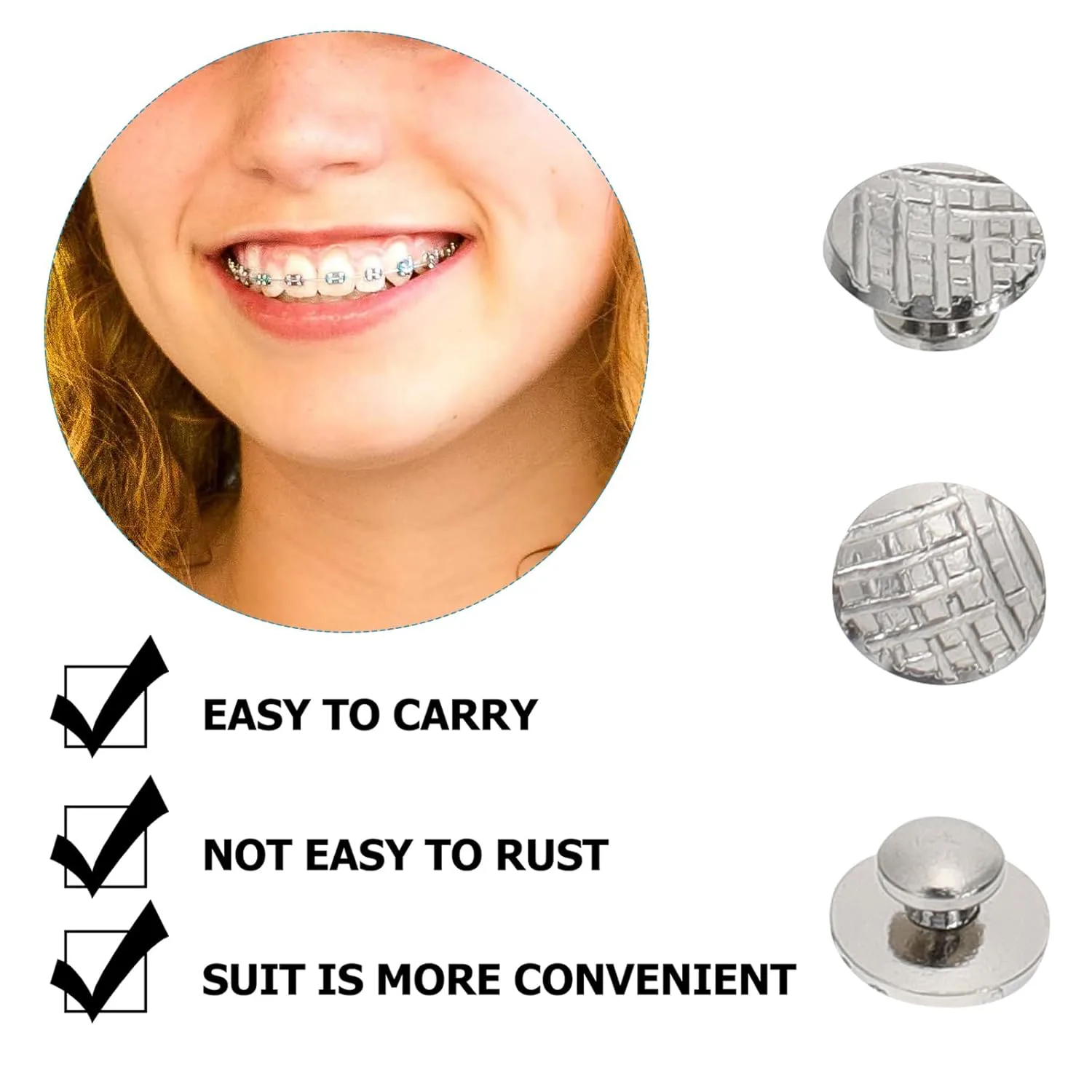 Dental Lingual Buttons Orthodontic Material 20pcs - Image 5