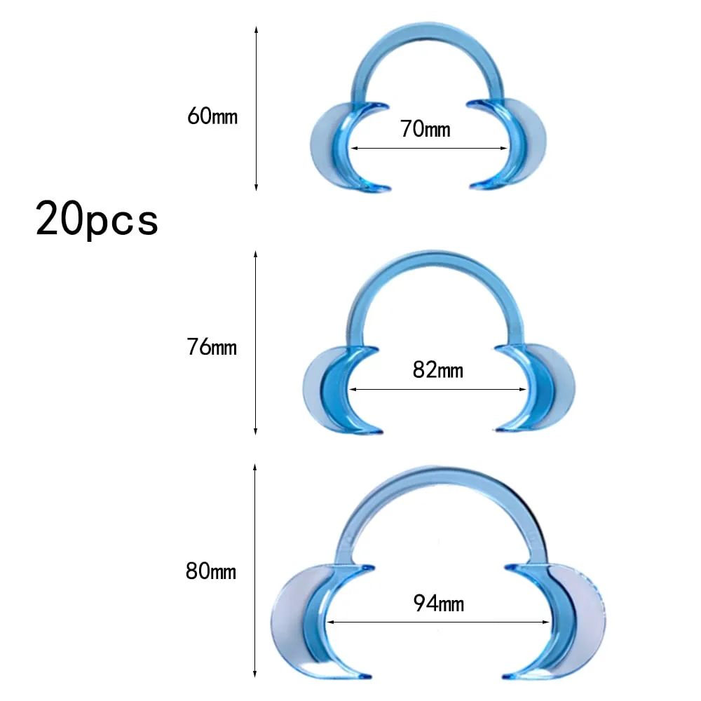 Dental Mouth Opener C-Shape Cheek Retractor 20 Pack - Image 2