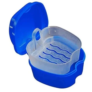 Denture Bath Box Case False Teeth Storage 2pcs