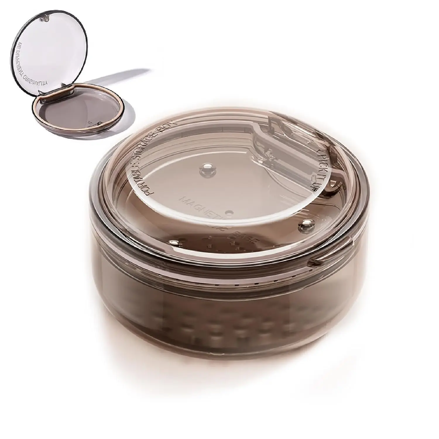 Denture Case - Retainer Cleaner Cup - Travel Friendly