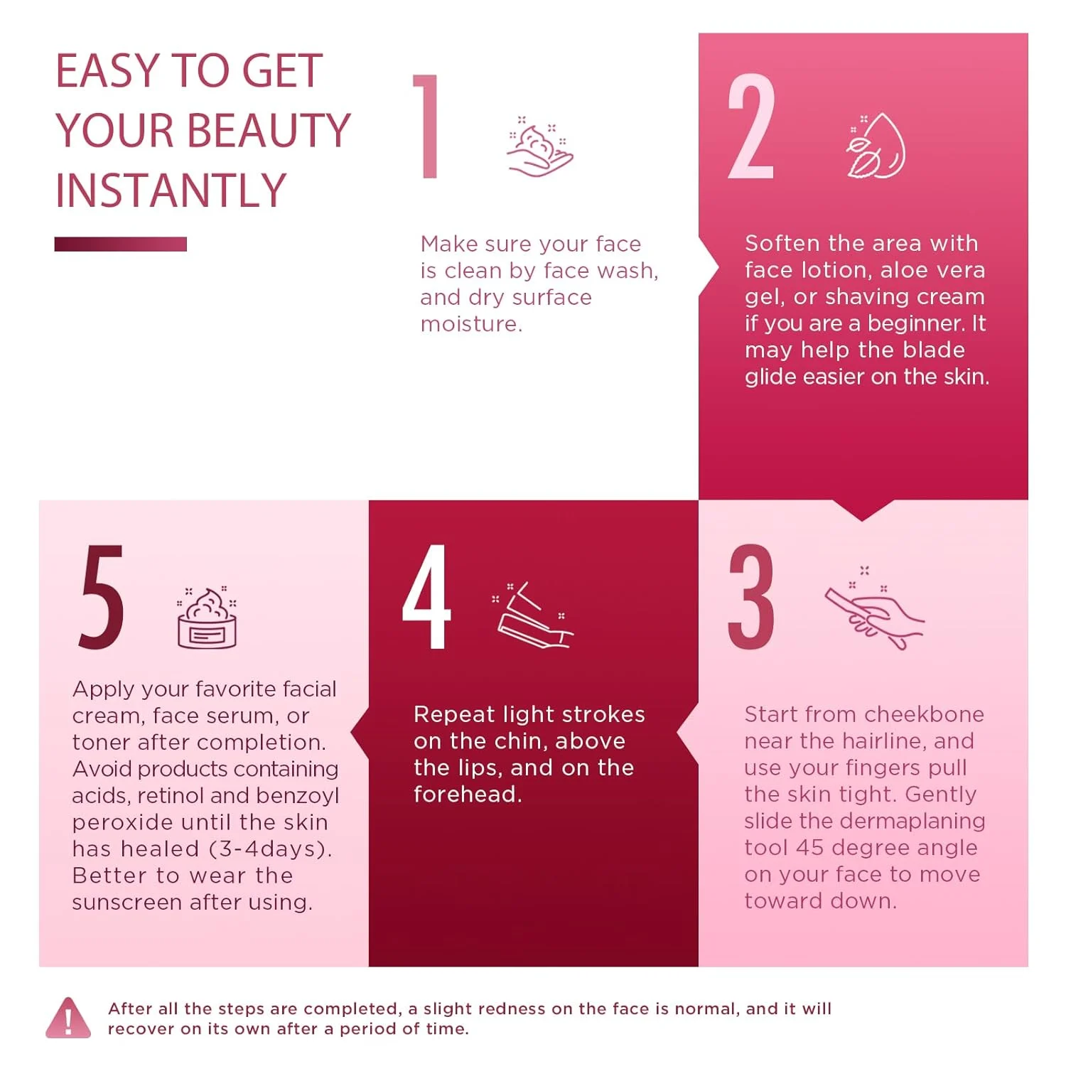 Dermaplane Razor for Women Face - 6 Count - Image 6