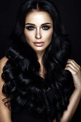 Dexe hair building fibers in black, a 22g container for concealing hair loss and thinning hair.