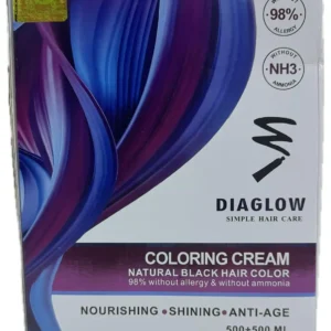DIAGLOW hair coloring cream delivers vibrant color with a nourishing formula for even coverage and professional-quality results.