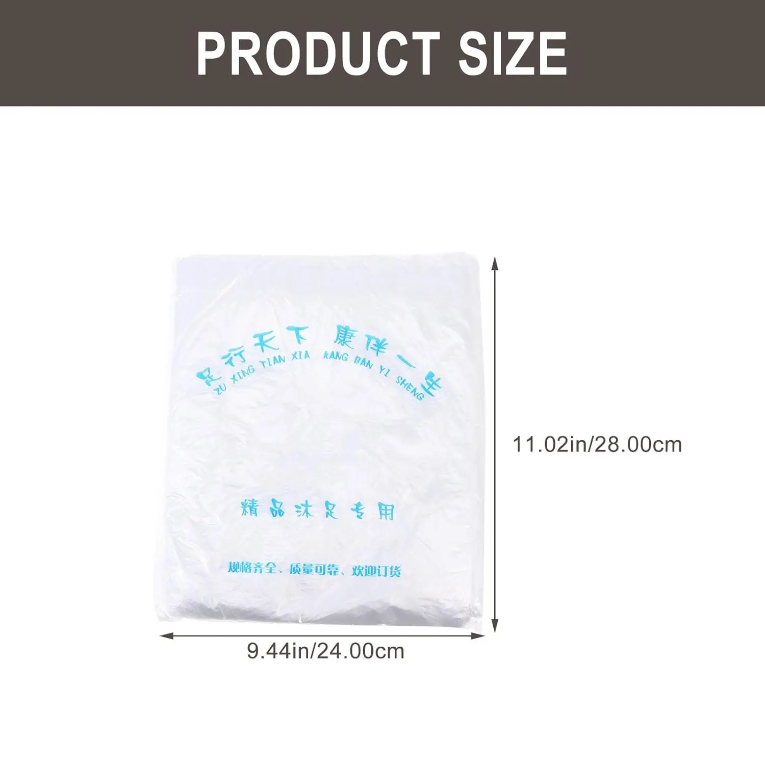 Transparent disposable pedicure liners are thick, waterproof, and leakproof, providing a comfortable and hygienic foot spa experience at home or in a salon.