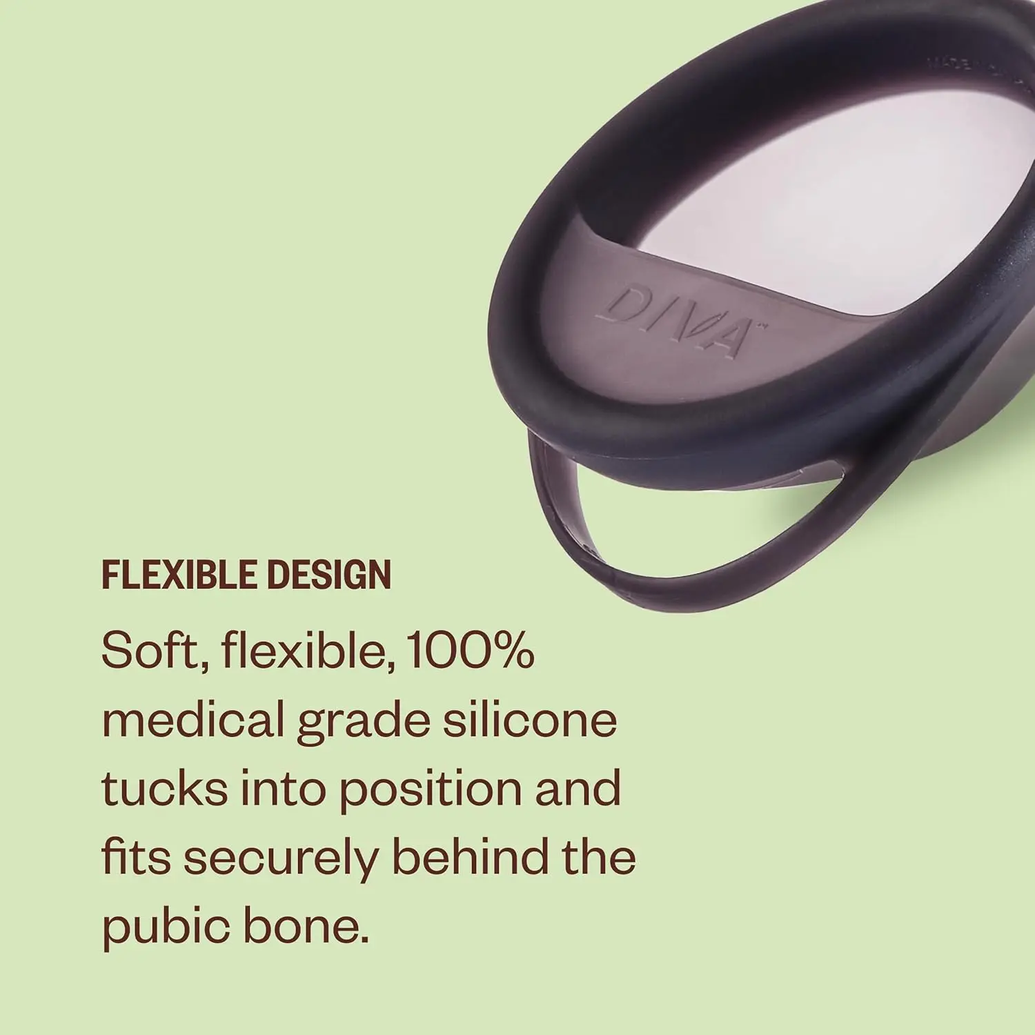 The Diva Disc is a comfortable, reusable menstrual disc made of medical-grade silicone that provides a leakproof experience for up to 12 hours of continuous wear.