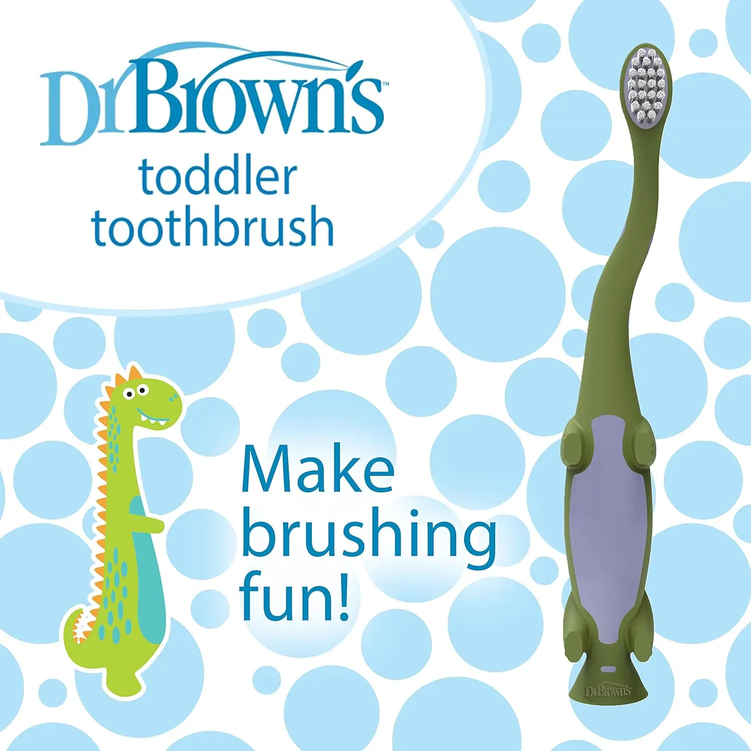Dr. Brown's Baby & Toddler Toothbrush - Dinosaur - Image 5