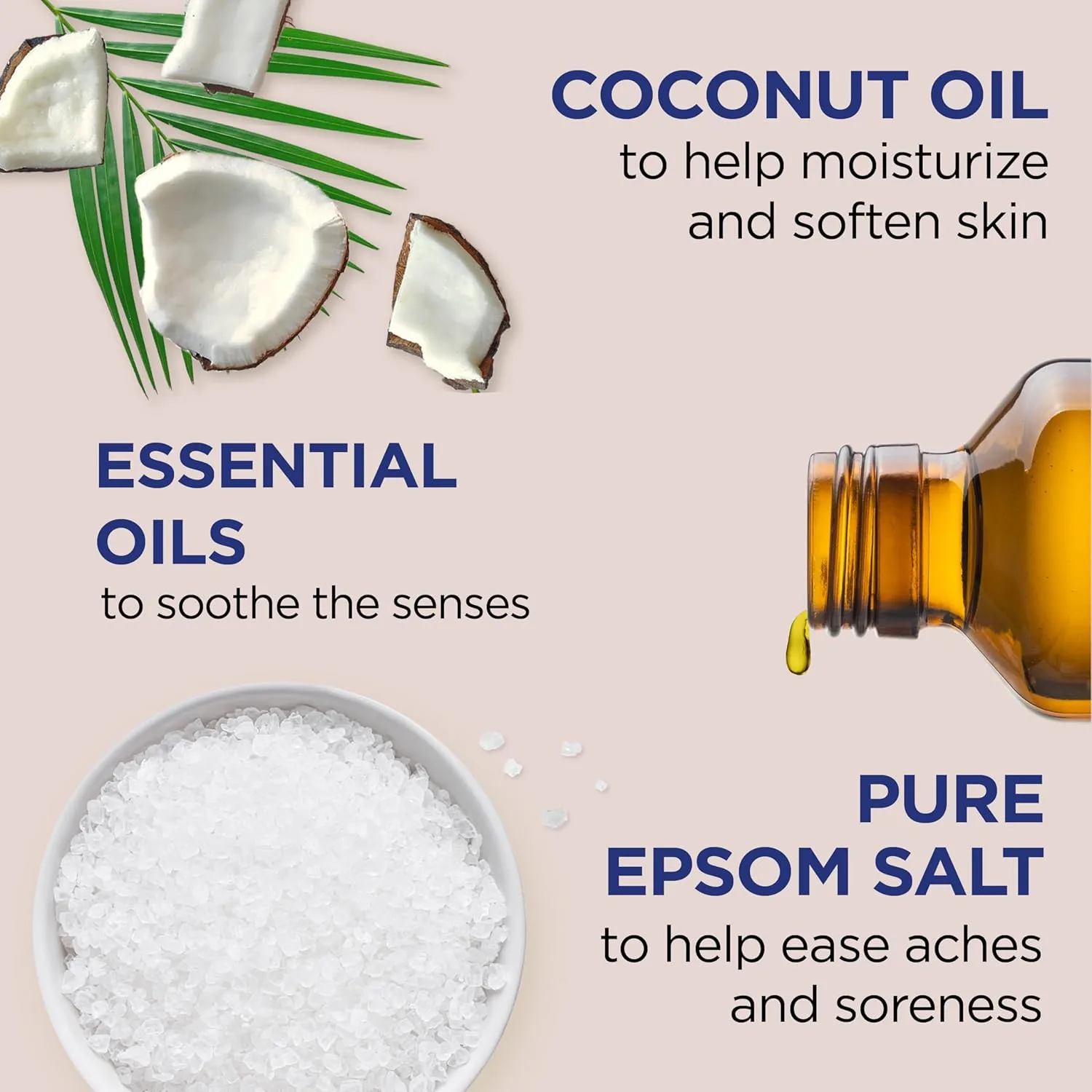 Dr Teal's Bath Salts 3lb - Coconut Oil Soak - Image 3