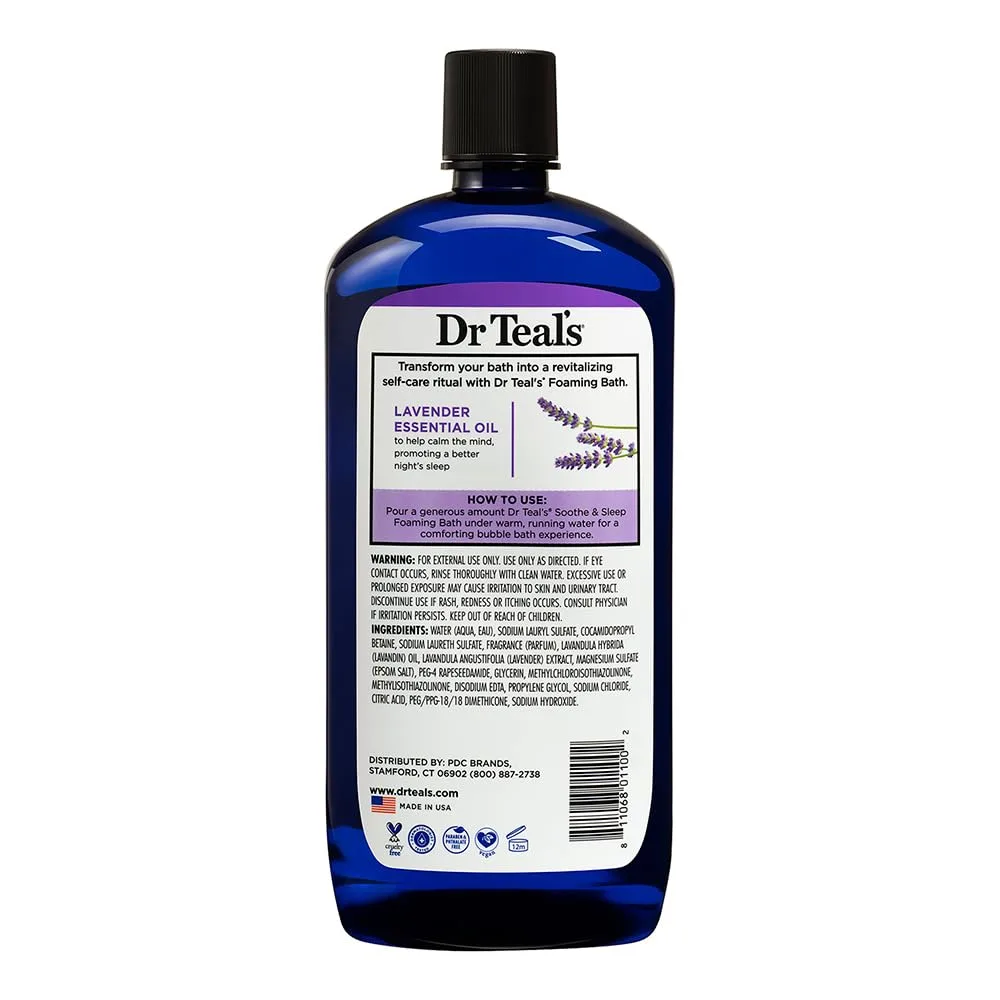 Dr Teal's Lavender Foaming Bath - Soothe & Sleep 1000ml - Image 3