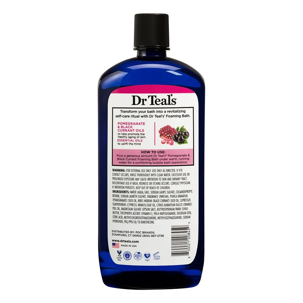 Dr Teal's Pomegranate Foaming Bath Epsom Salt - Image 3